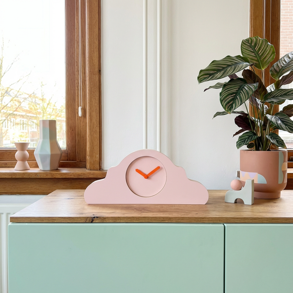 KLOQ mantel clock – perzik – style – 1