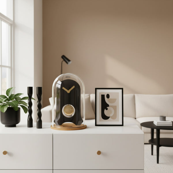 KLOQ glass dome clock