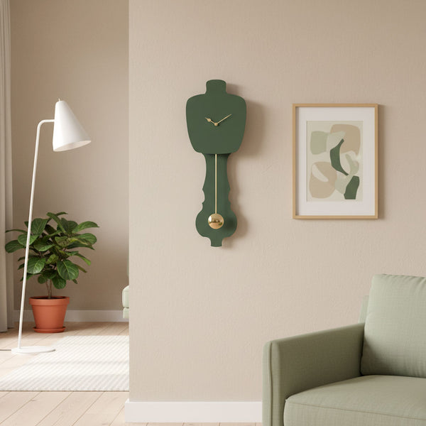 KLOQ-wandklok-slinger-mist-groen-style-3
