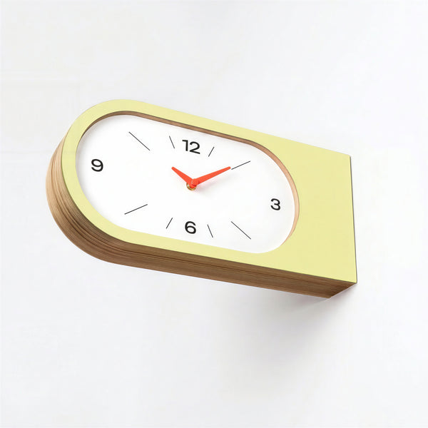 Wandklok ‘Duet’ Kanarie