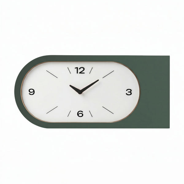 Wandklok ‘Duet’ Mist Groen