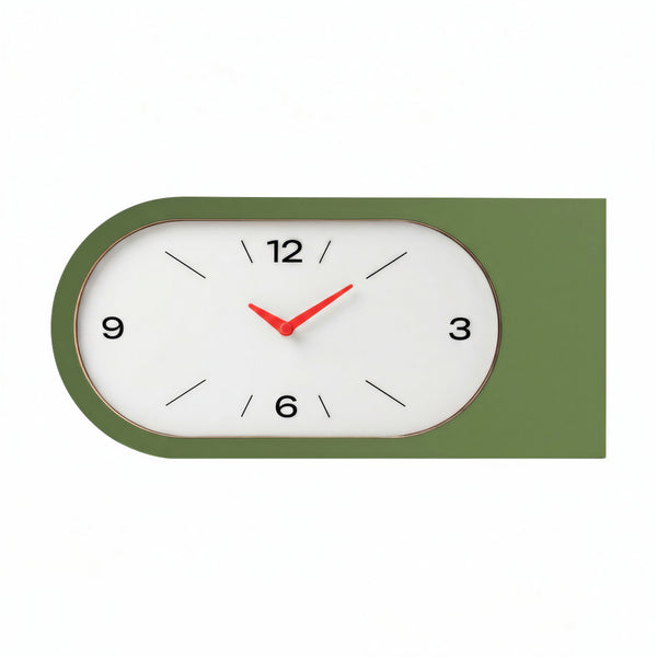 Wandklok ‘Duet’ Olijf