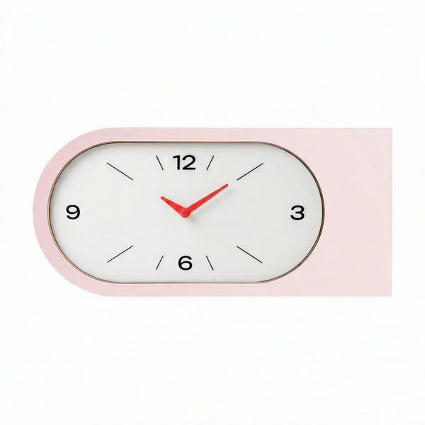 Wandklok ‘Duet’ Roze