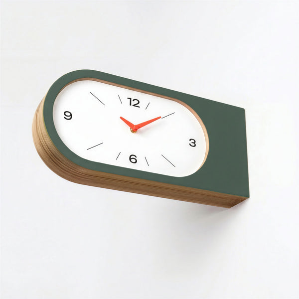 Wandklok ‘Duet’ Mist Groen