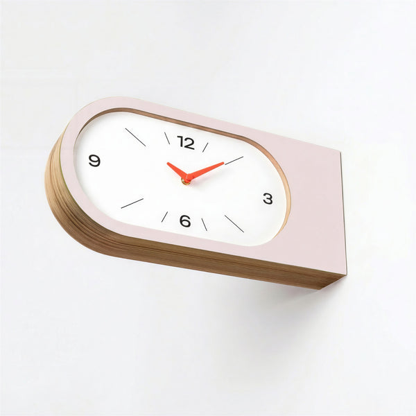 Wandklok ‘Duet’ Roze