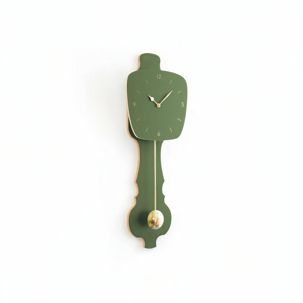 Horloge murale vert brume