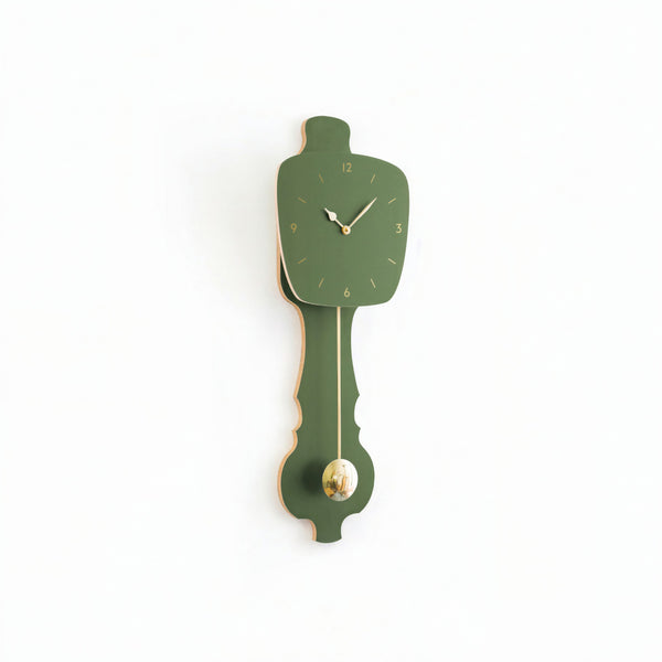 Horloge murale vert brume