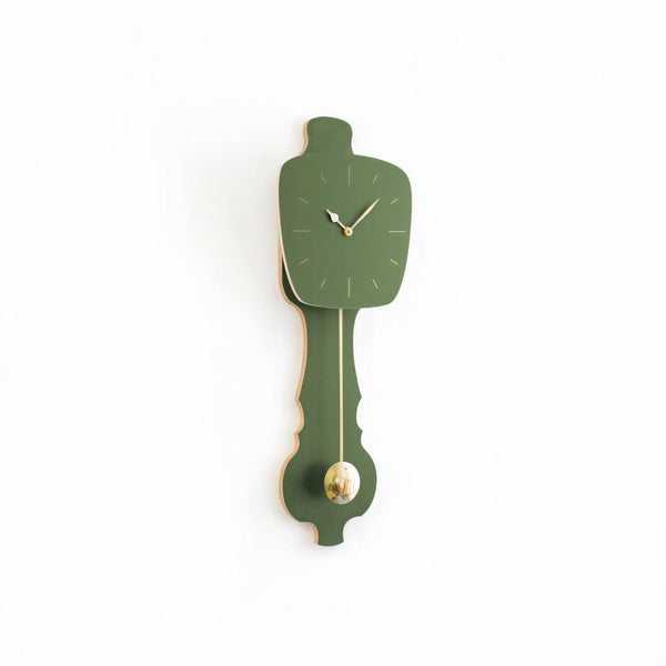 Horloge murale vert brume