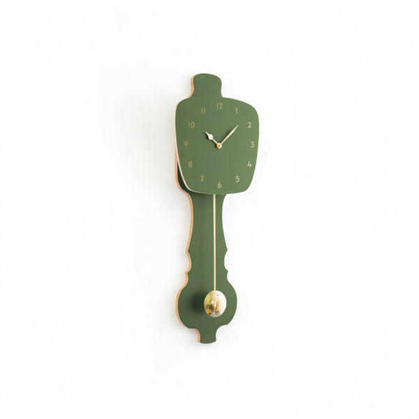 Horloge murale vert brume