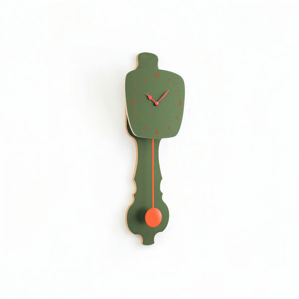 Horloge murale vert brume