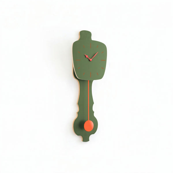 Horloge murale vert brume