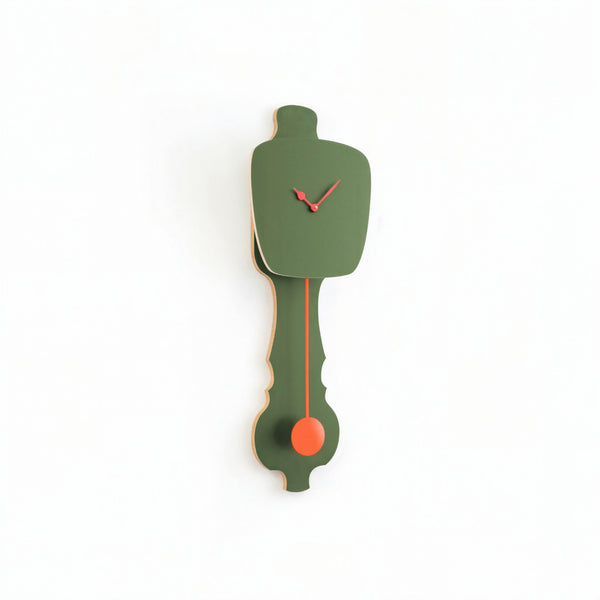 Horloge murale vert brume