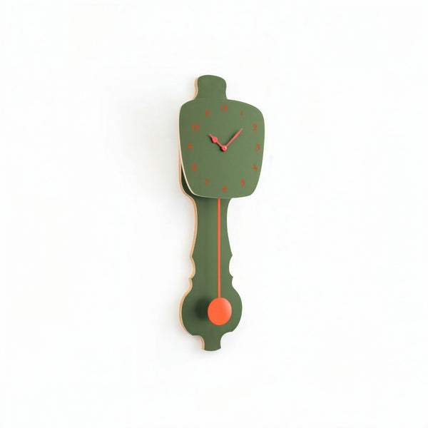 Horloge murale vert brume