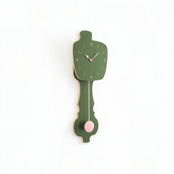 Horloge murale vert brume