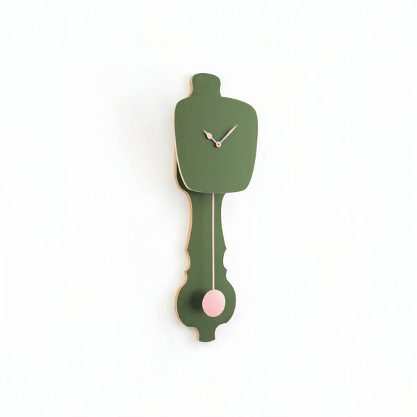 Horloge murale vert brume