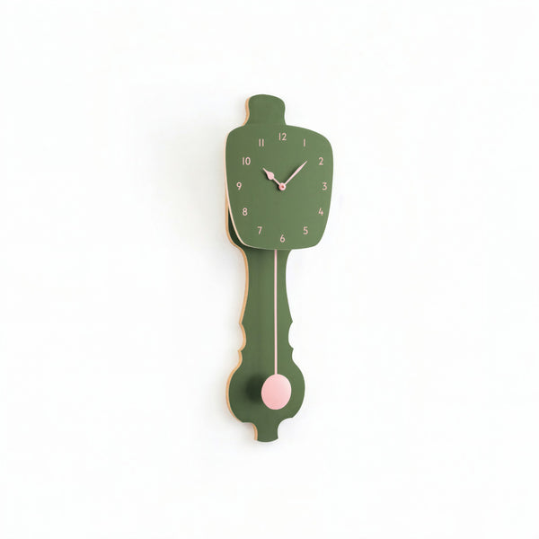 Horloge murale vert brume