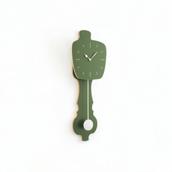Horloge murale vert brume