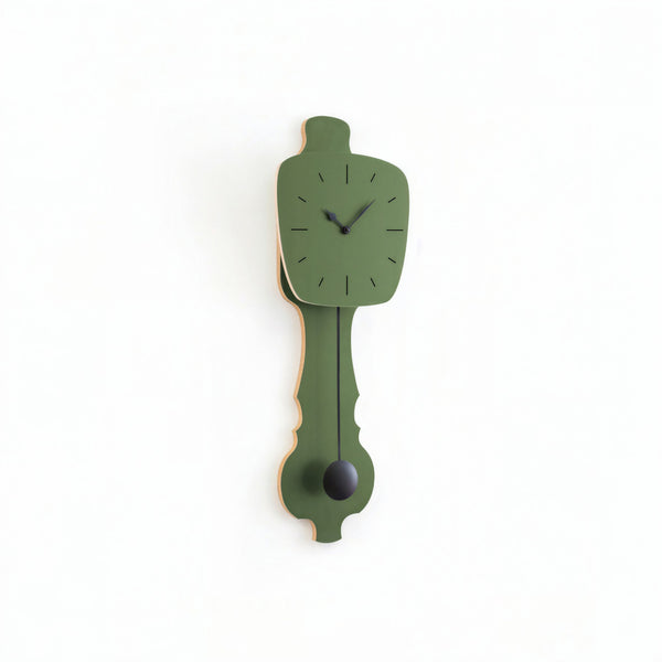 Horloge murale vert brume