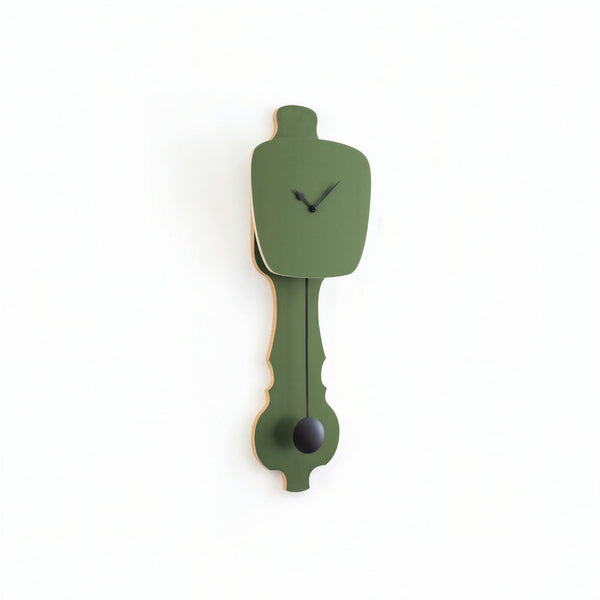 Horloge murale vert brume