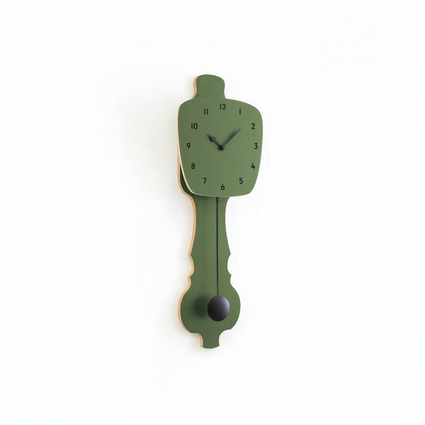 Horloge murale vert brume
