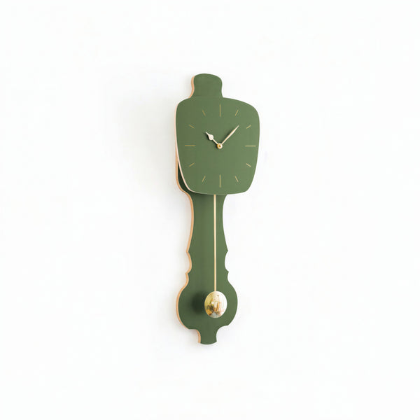 Horloge murale vert brume