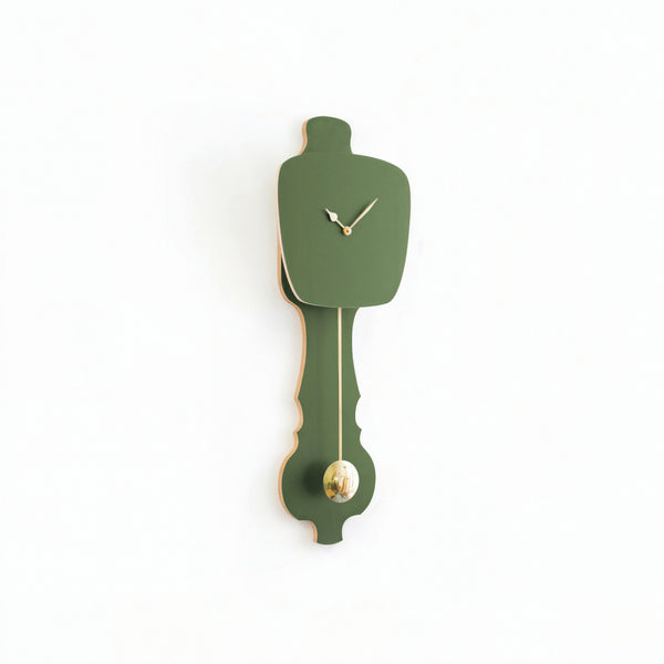 Horloge murale vert brume
