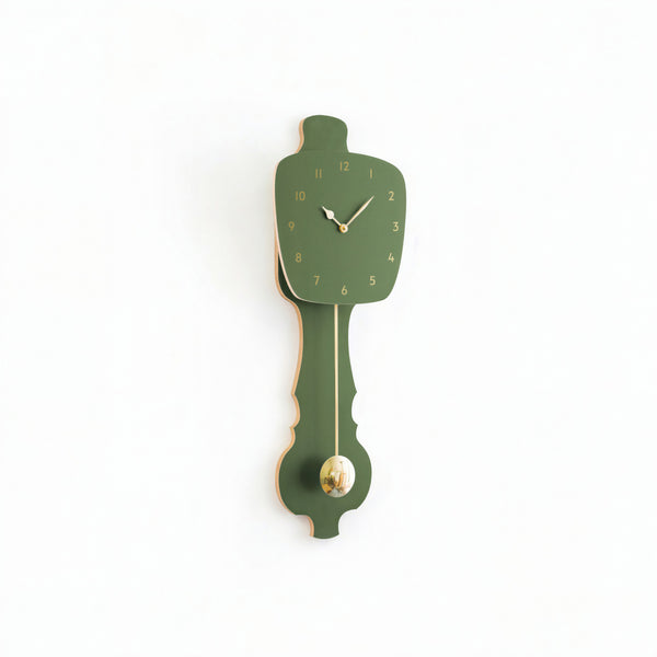 Horloge murale vert brume