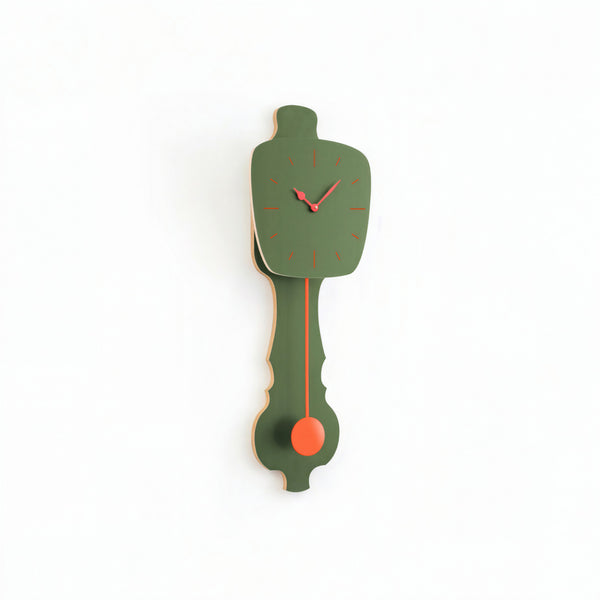 Horloge murale vert brume