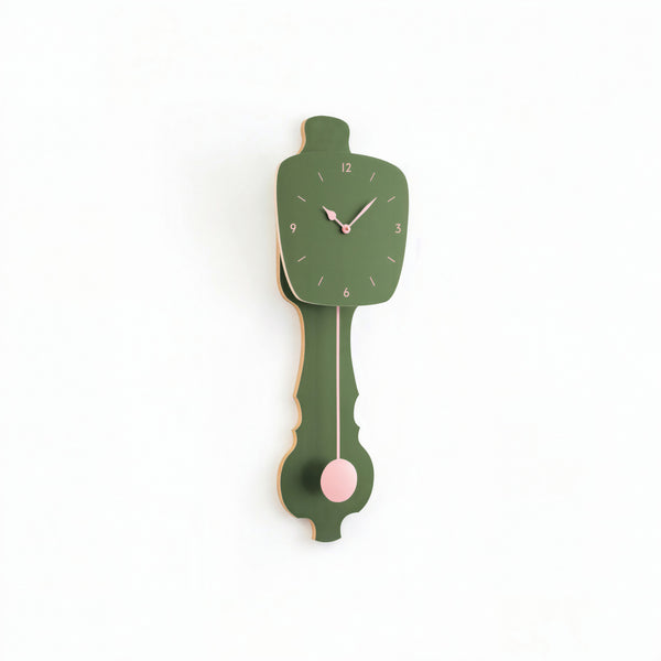 Horloge murale vert brume