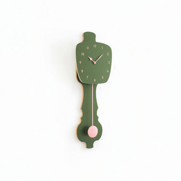Horloge murale vert brume