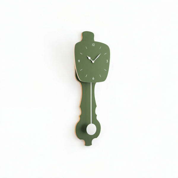 Horloge murale vert brume