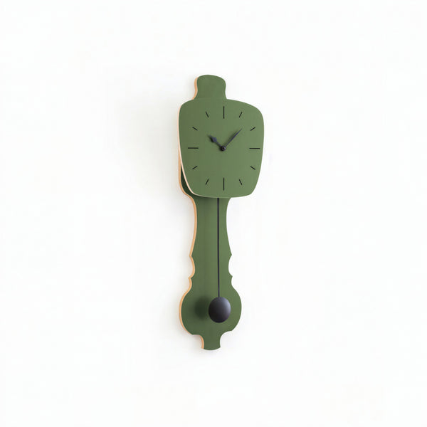 Horloge murale vert brume
