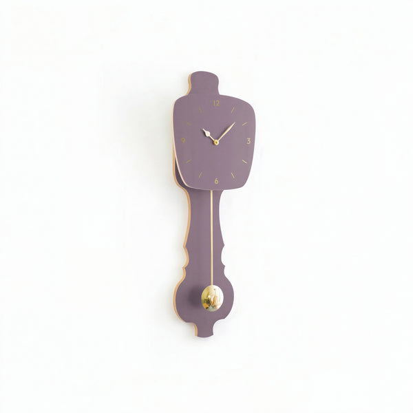 Wall Clock Lavender Gray