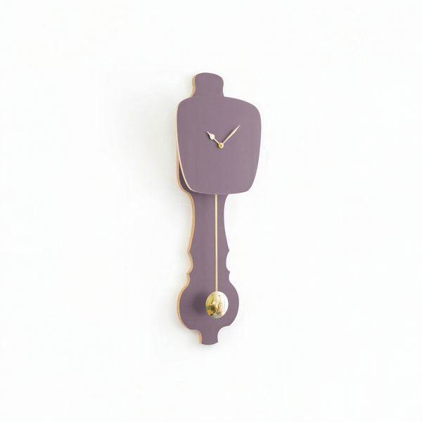 Wall Clock Lavender Gray