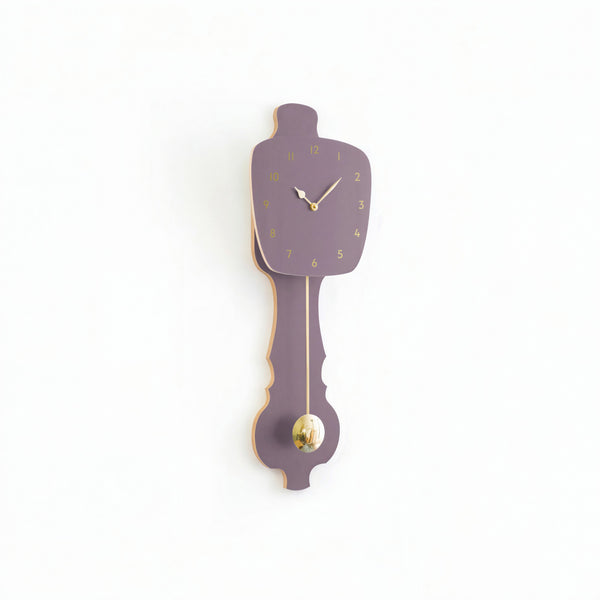 Wall Clock Lavender Gray
