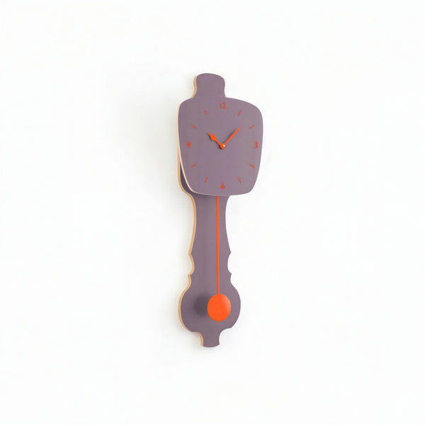 Wall Clock Lavender Gray