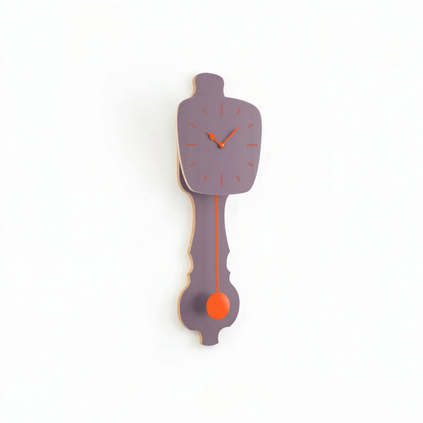 Wall Clock Lavender Gray