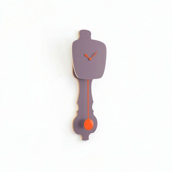 Wall Clock Lavender Gray