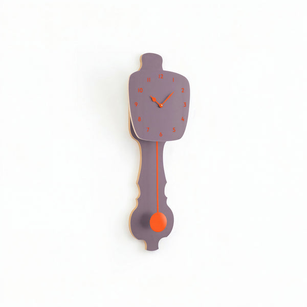 Wall Clock Lavender Gray