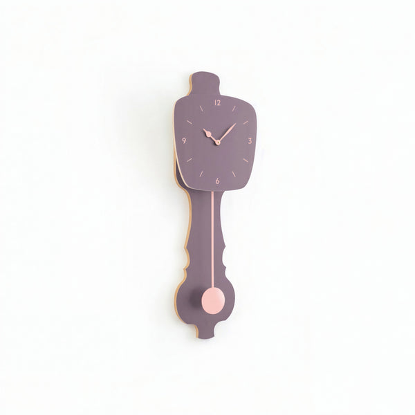 Wall Clock Lavender Gray