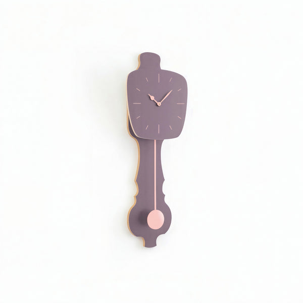 Wall Clock Lavender Gray
