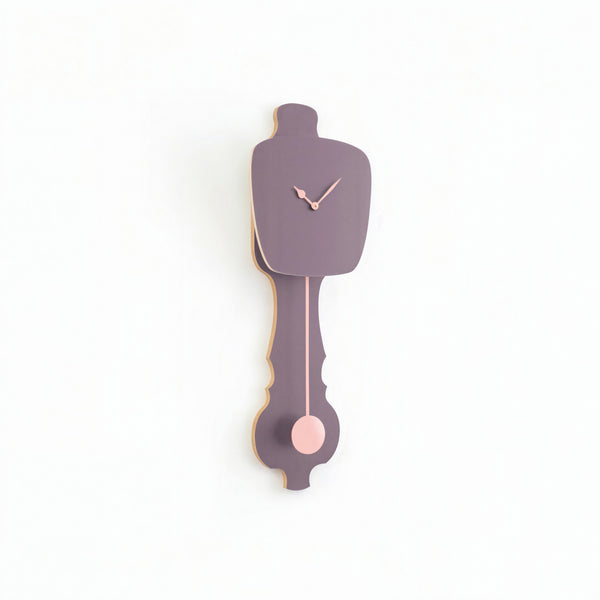 Wall Clock Lavender Gray