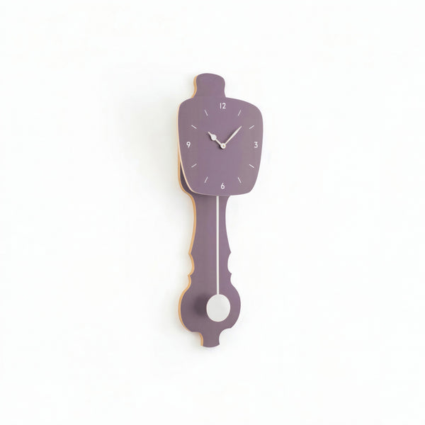 Wall Clock Lavender Gray