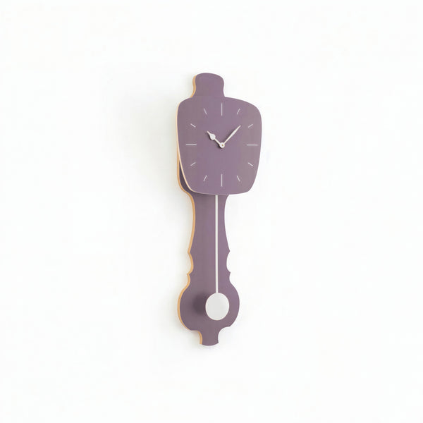 Wall Clock Lavender Gray