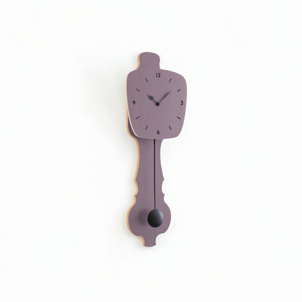 Wall Clock Lavender Gray