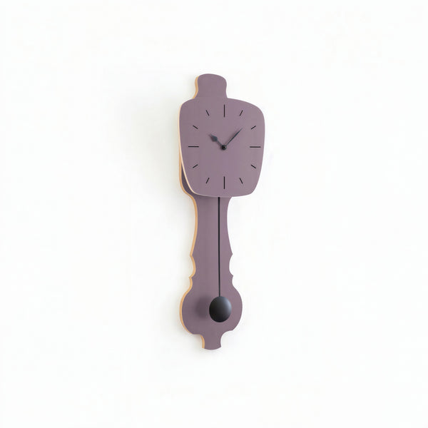 Wall Clock Lavender Gray