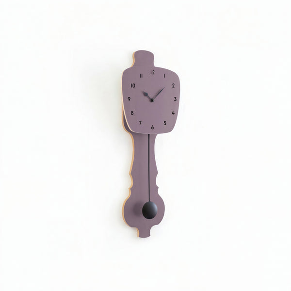 Wall Clock Lavender Gray