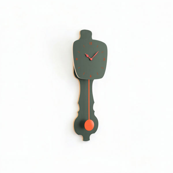 Wanduhr Nebelgrün
