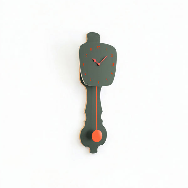 Wanduhr Nebelgrün
