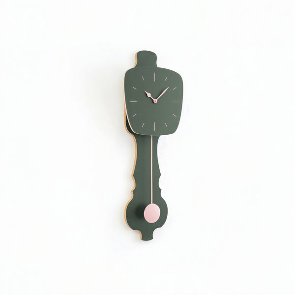 Wanduhr Nebelgrün